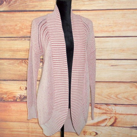 Rue21 Sweaters - S Rue 21 Mauve Pink Beige Knit Open Cardigan
